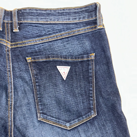 Guess 1981 Power Skinny Blue Jeans with Natural Fading - Picture 8 of 12